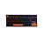 Teclado Mecânico Gamer New Hero Commander TKL, RGB, Switch Blue, ABNT2, USB, Preto e Laranja - Imagem 1