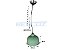 Luminária Pendente Verde Fosco 107x18x21cm E27 Bivolt - Imagem 4