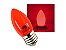 Lâmpada LED Vela 1W Vermelha 127V - Imagem 1