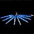 Cortina Chuva De Meteoro Stalaquitite LED Azul Sequencial  C/2 Metros C/ 8 Tubos Cada 42cm Bivolt - Imagem 2