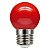 Lâmpada Bulbo 1W LED Bolinha Vermelha 127V - Imagem 1