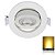 Spot LED SMD 7W Redondo Direcionável Branco Quente - Imagem 1