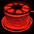 Mangueira Neon De LED Flexível Rolo com 50 Metros Vermelha - Imagem 1
