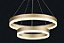 Pendent 40×60cm Acrilico Dourado 90W LED Bivolt - Imagem 1