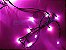 Cordão Fixo 100 LEDs fio verde 9,5 Metros rosa 220V a prova d'agua Tomada Macho e Femea -  Uso externo - Imagem 2