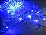 Cordão sequencial 100 LEDs Fio Transparente 9,2 Metros Azul 220V - Uso interno - Imagem 2