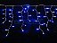 Cascata Sequencial 100 LEDS Fio Branco 2,5 Metros Azul 110V - Imagem 1