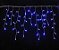 Cascata Sequencial 100 LEDS Fio Branco 2,5 Metros Azul 220V - Imagem 2