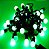 Cordão De Bolinha Fio Preto Fixo Com 40 LEDS Verde 220v - Imagem 3