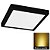 Luminária  Plafon 24W LED 30x30 Quadrado Sobrepor Borda Preta Branco Quente - Imagem 1