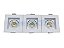 Spot Recuado Triplo Branco Para Mini Dicroica MR11 LED Medidas 07 x 21cm Branco Frio - Imagem 2