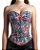 Corset Floral Azul - PRONTA ENTREGA - Imagem 1
