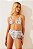 Biquíni Hot Pants Peplum Orquídea P&B - Imagem 1