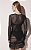 Blusa Manga Longa Curvas Preto - Imagem 3
