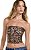 Blusa Corset Luisa Aquarela Onça - Imagem 1