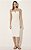 Vestido Midi Folha Branco - Imagem 1