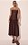 Vestido Longo Rebites Marrom - Imagem 1