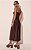 Vestido Longo Rebites Marrom - Imagem 3