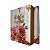 Bíblia Sagrada Zíper Tijolinho Índice Lateral 15 x 11,5 cm - Capa Flores Vermelhas - Imagem 3