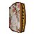 Bíblia Sagrada Zíper Tijolinho Índice Lateral 15 x 11,5 cm - Capa Flores Vermelhas - Imagem 1