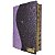 Bíblia Sagrada Letra Gigante Capa Lilás Luxo Glitter Harpa Índice - Imagem 1