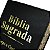 Bíblia Sagrada Letra Gigante Capa Preta Flexível Harpa Índice - Imagem 3