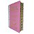 Bíblia Sagrada Bicolor Letra Jumbo Harpa Rosa com Branco Florida - Imagem 1