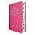 Bíblia de Estudo Pregando com Poder Luxo Rosa - AD Santos - Imagem 1