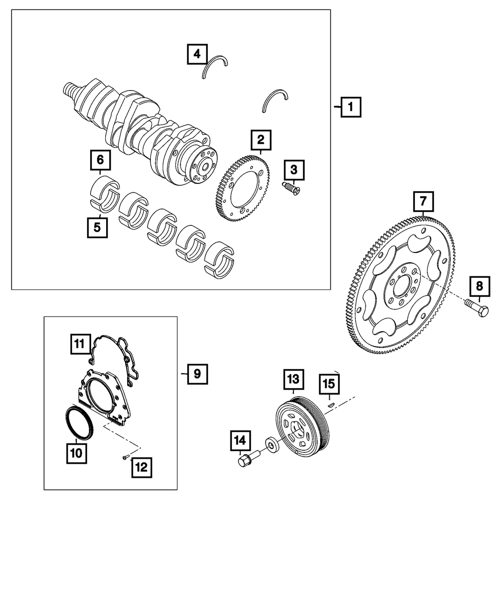 Bronzinas de Mancal STD Jeep Wrangler JL-JLU 2.0L Turbo 2019-2024 - Mopar - Imagem 2