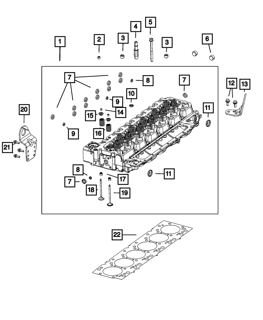 Cabeçote RAM 2500 3500 Cummins 6.7 2019-2024 Cummins Novo - Imagem 5