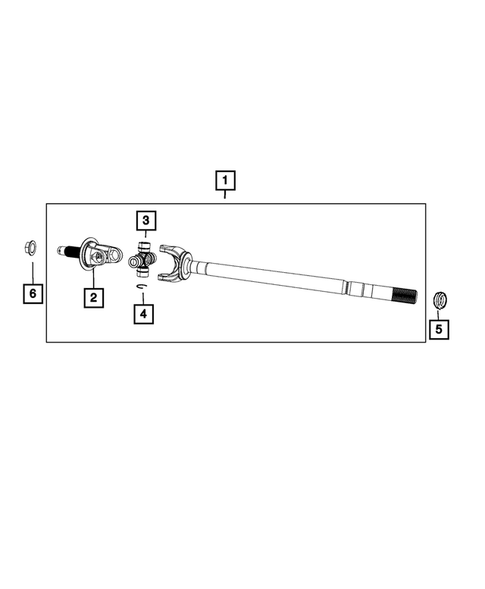 Cruzeta Semi-Eixo RAM 2500 3500 6.7L 2011-2025 Dana Spicer - Imagem 3