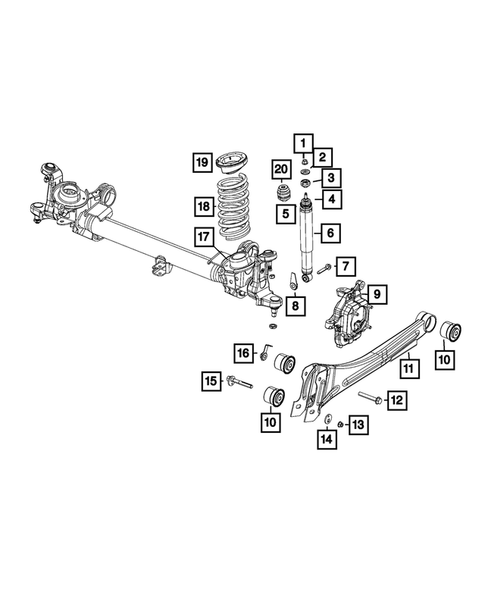 Buchas dos Estirantes Dianteiro RAM 2500 3500 6.7L 2019-2025 Moog - Imagem 2