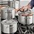Panela Inox Fundo Triplo 9,3 Litros Caçarola Alta Zahav 26cm - Imagem 2