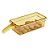 Cuba GN Policarbonato Amber Pegador 1 Alça Cambro 150mm - Imagem 1