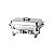 Rechaud Retangular Inox GN 1/1 Zahav com Tampa Removível - Imagem 1