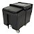 Carrinho de Gelo Preto 56,7 kg Cambro ICS125L110 - Imagem 1