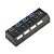 HUB USB C3TECH  3.0 4 PORTAS COM CHAVE HU-S300BK - Imagem 2
