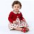 Vestido de Bebê 100% Algodão Menina Infantil Estampado com Bolero em Plush 2 Meses até 6 Anos Laura - Imagem 1