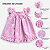 Vestido de Bebê Infantil com Pom Pom 100% Algodão 2 Meses a 6 Anos Maria - Imagem 5