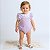 Body Jardineira com Blusinha Branca 2 Peças Bebê 100% Algodão 2 a 18 Meses Jade - Imagem 3
