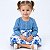 Vestido de Bebê e Infantil Manga Longa Jeans Florido 100% Algodão 2 Meses a 4 Anos Sara - Imagem 1