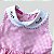 Vestido de Bebê 100% Algodão Xadrez Rosa - Clara - Imagem 3