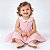 Vestido de Bebê 100% Algodão Xadrez Rosa 2 Meses a 6 Anos Clara - Imagem 1