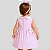 Vestido de Bebê 100% Algodão Xadrez Rosa - Clara - Imagem 2