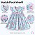 Vestido de Bebê Menina Floral Luxo 100% Algodão 2 Meses até 6 Anos Maya - Imagem 4