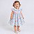 Vestido de Bebê Menina Floral Luxo 100% Algodão 2 Meses até 6 Anos Maya - Imagem 3