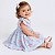 Vestido de Bebê Menina Floral Luxo 100% Algodão 2 Meses até 6 Anos Maya - Imagem 2