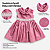 Vestido de Bebê Infantil Festa Luxo com Detalhe em Pérola 100% Algodão 2 Meses a 6 Anos Carol - Imagem 4