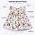 Vestido de Bebê Infantil Toque Macio estiloso Floral Laranja 100% Algodão 2 Meses até 6 Anos Juliana - Imagem 4