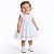 Vestido de Bebê Menina Branco Roupa Menina Infantil 100% Algodão 2 Meses a 6 Anos Batizado - Imagem 3